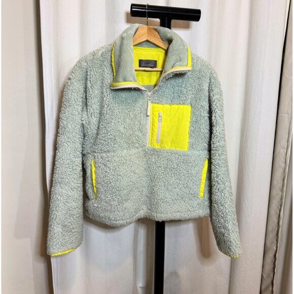 Anthropologie Mint Teddy Half Zip Sweater - Picture 1 of 1